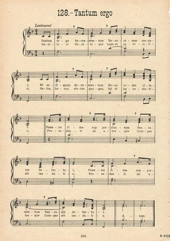 Tantum ergo Partition gratuite